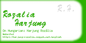 rozalia harjung business card